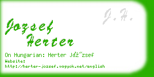 jozsef herter business card